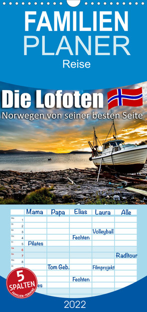 Familienplaner Die Lofoten – Norwegen von seiner besten Seite (Wandkalender 2022 , 21 cm x 45 cm, hoch) von Philipp,  Daniel