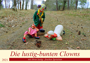 Die lustig-bunten Clowns (Wandkalender 2021 DIN A2 quer) von Junghanns,  Konstanze