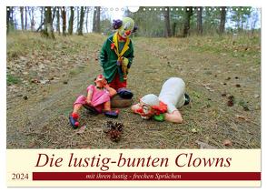 Die lustig-bunten Clowns (Wandkalender 2024 DIN A3 quer), CALVENDO Monatskalender von Junghanns,  Konstanze