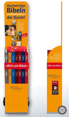 Die Lutherbibel mit Meisterwerken der Kunst + Verkaufstrolley von Luther,  Martin