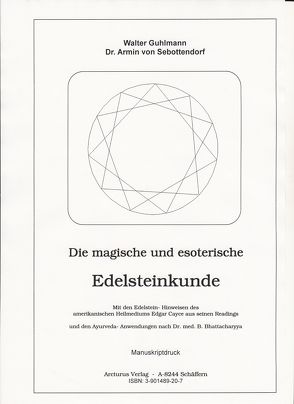 Die magische und esoterische Edelsteinkunde von Bruk,  Kurt J, Guhlmann,  Walter