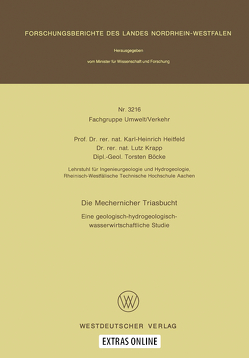 Die Mechernicher Triasbucht von Heitfeld,  Karl-Heinrich