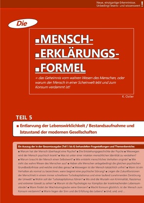 Die Mensch-Erklärungsformel / Die Mensch-Erklärungsformel (Teil 5) von Ostler,  K.