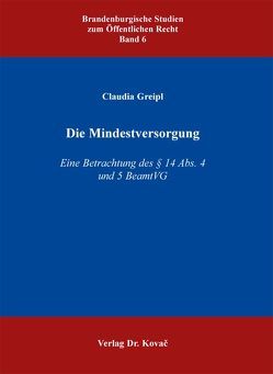 Die Mindestversorgung von Greipl,  Claudia