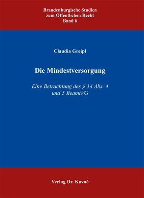 Die Mindestversorgung von Greipl,  Claudia