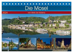 Die Mosel von Metz bis Koblenz (Tischkalender 2024 DIN A5 quer), CALVENDO Monatskalender von Pabst,  Michael