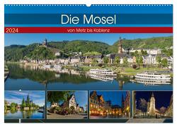 Die Mosel von Metz bis Koblenz (Wandkalender 2024 DIN A2 quer), CALVENDO Monatskalender von Pabst,  Michael