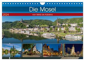 Die Mosel von Metz bis Koblenz (Wandkalender 2024 DIN A4 quer), CALVENDO Monatskalender von Pabst,  Michael