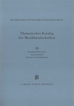 KBM 14,10 Sammlung Mettenleiter, Autoren O bis Z, Anonyma und Sammlungen von Haberkamp,  Gertraut, Pueyo,  Bernat C