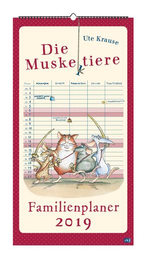 Die Muskeltiere – Familienplaner 2019 von Krause,  Ute