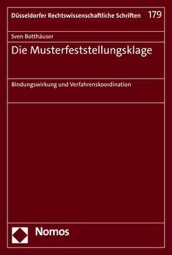 Die Musterfeststellungsklage von Botthäuser,  Sven