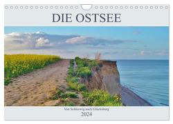 Die Ostsee – von Schleswig nach Glücksburg (Wandkalender 2024 DIN A4 quer), CALVENDO Monatskalender von Janke,  Andrea