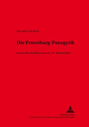 Die Petersburg-Panegyrik von Nicolosi,  Riccardo
