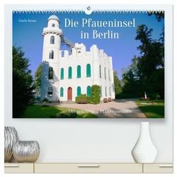 Die Pfaueninsel in Berlin (hochwertiger Premium Wandkalender 2024 DIN A2 quer), Kunstdruck in Hochglanz von Kruse,  Gisela