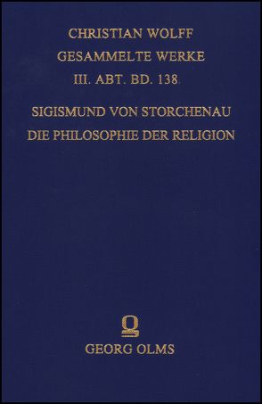 Die Philosophie der Religion. von Storchenau,  Sigismund von