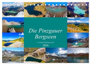 Die Pinzgauer Bergseen im schönen Salzburger Land (Tischkalender 2024 DIN A5 quer), CALVENDO Monatskalender von Kramer,  Christa