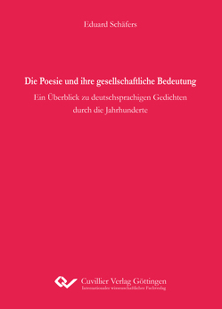 Die Poesie und ihre gesellschaftliche Bedeutung von Schäfers,  Eduard