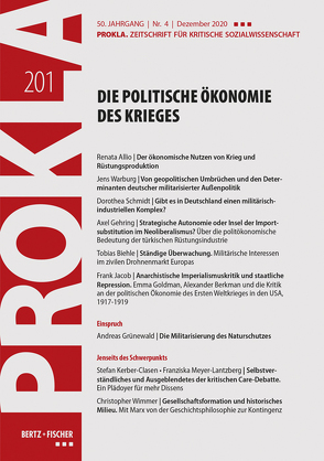 Die politische Ökonomie des Krieges von Prokla 201