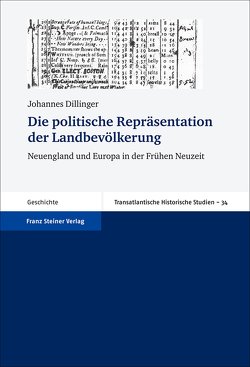 Die politische Repräsentation der Landbevölkerung von Dillinger,  Johannes