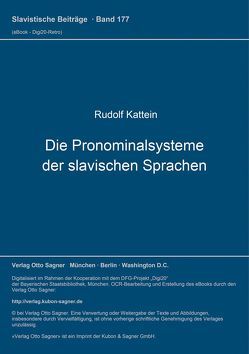 Die Pronominalsysteme der slavischen Sprachen von Kattein,  Rudolf