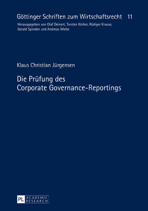 Die Prüfung des Corporate Governance-Reportings von Jürgensen,  Klaus Christian