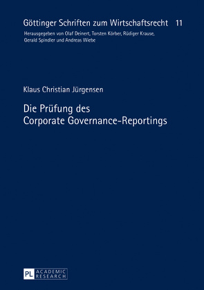 Die Prüfung des Corporate Governance-Reportings von Jürgensen,  Klaus Christian