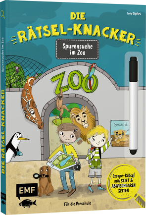Die Rätsel-Knacker – Spurensuche im Zoo (Buch mit abwischbarem Stift) von Göpfert,  Lucie