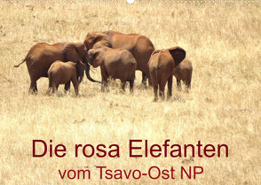 Die rosa Elefanten vom Tsavo-Ost NP (Wandkalender 2023 DIN A2 quer) von Dürr,  Brigitte