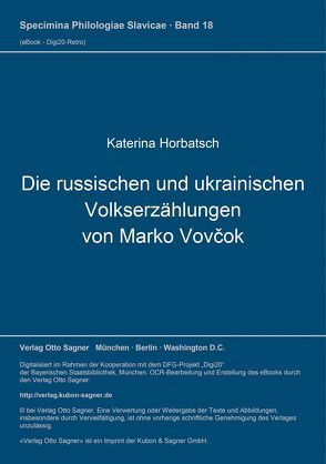 Die russischen und ukrainischen Volkserzählungen von Marko Vovčok von Horbatsch,  Katerina