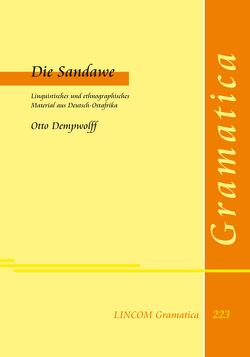 Die Sandawe von Dempwolff,  Otto