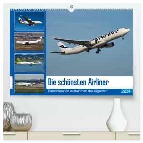 Die schönsten Airliner (hochwertiger Premium Wandkalender 2024 DIN A2 quer), Kunstdruck in Hochglanz von Otto,  Jakob
