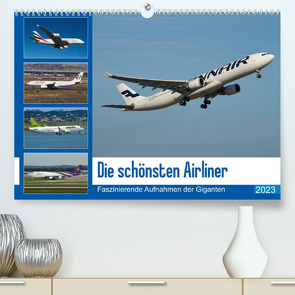 Die schönsten Airliner (Premium, hochwertiger DIN A2 Wandkalender 2023, Kunstdruck in Hochglanz) von Otto,  Jakob