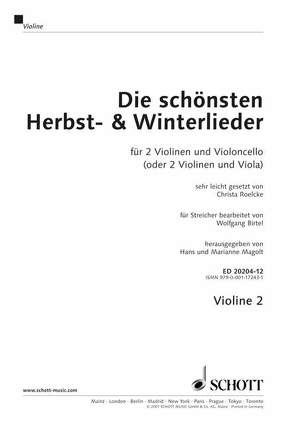 Die schönsten Herbst- und Winterlieder von Birtel,  Wolfgang, Magolt,  Hans, Magolt,  Marianne, Roelcke,  Christa