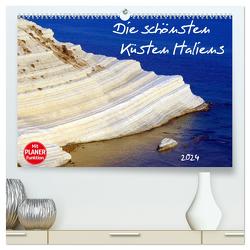 Die schönsten Küsten Italiens (hochwertiger Premium Wandkalender 2024 DIN A2 quer), Kunstdruck in Hochglanz von Hegerfeld-Reckert,  Anneli