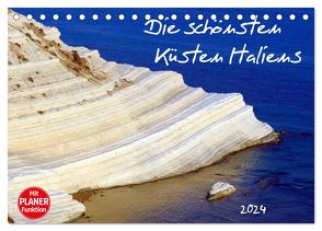 Die schönsten Küsten Italiens (Tischkalender 2024 DIN A5 quer), CALVENDO Monatskalender von Hegerfeld-Reckert,  Anneli