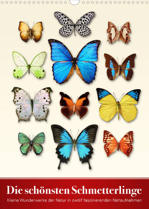 Die schönsten Schmetterlinge (Wandkalender 2022 DIN A3 hoch) von Art Print,  Wildlife