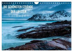 Die schönsten Strände der Lofoten – Norwegen (Wandkalender 2024 DIN A4 quer), CALVENDO Monatskalender von Gospodarek,  Mikolaj