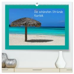 Die schönsten Strände Karibik (hochwertiger Premium Wandkalender 2024 DIN A2 quer), Kunstdruck in Hochglanz von M.Polok,  M.Polok