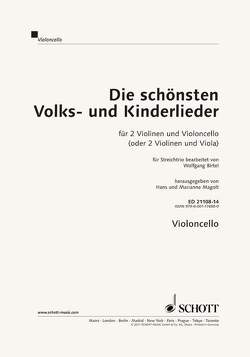 Die schönsten Volks- und Kinderlieder von Birtel,  Wolfgang, Estenfeld-Kropp,  Christa, Magolt,  Hans, Magolt,  Marianne