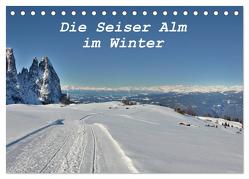 Die Seiser Alm im Winter (Tischkalender 2024 DIN A5 quer), CALVENDO Monatskalender von Schiko,  Schiko