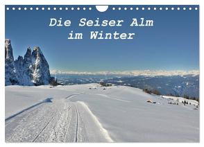 Die Seiser Alm im Winter (Wandkalender 2024 DIN A4 quer), CALVENDO Monatskalender von Schiko,  Schiko