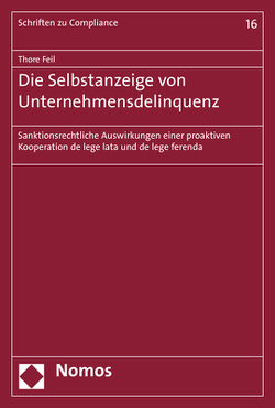 Die Selbstanzeige von Unternehmensdelinquenz von Feil,  Thore