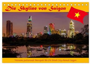 Die Skyline von Saigon (Tischkalender 2024 DIN A5 quer), CALVENDO Monatskalender von Brack,  Roland