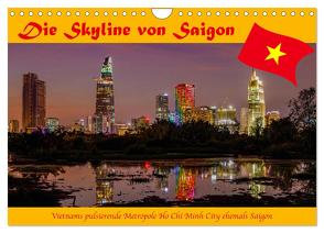 Die Skyline von Saigon (Wandkalender 2024 DIN A4 quer), CALVENDO Monatskalender von Brack,  Roland