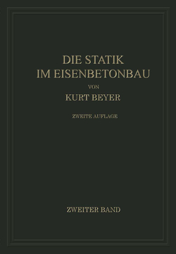 Die Statik im Eisenbetonbau von Beyer,  Kurt