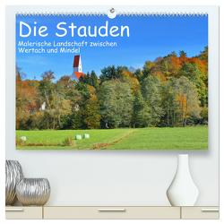 Die Stauden – Malerische Landschaft zwischen Wertach und Mindel (hochwertiger Premium Wandkalender 2024 DIN A2 quer), Kunstdruck in Hochglanz von Böck,  Herbert