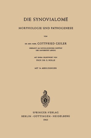 Die Synovialome von Geiler,  Gottfried