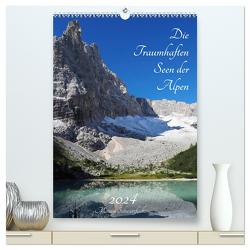 Die Traumhaften Seen der Alpen (hochwertiger Premium Wandkalender 2024 DIN A2 hoch), Kunstdruck in Hochglanz von Schwarzfischer Miriam,  Fotografie