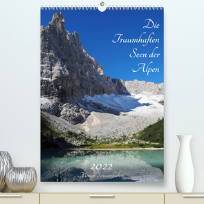 Die Traumhaften Seen der Alpen (Premium, hochwertiger DIN A2 Wandkalender 2022, Kunstdruck in Hochglanz) von Schwarzfischer Miriam,  Fotografie
