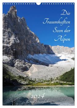 Die Traumhaften Seen der Alpen (Wandkalender 2024 DIN A3 hoch), CALVENDO Monatskalender von Schwarzfischer Miriam,  Fotografie